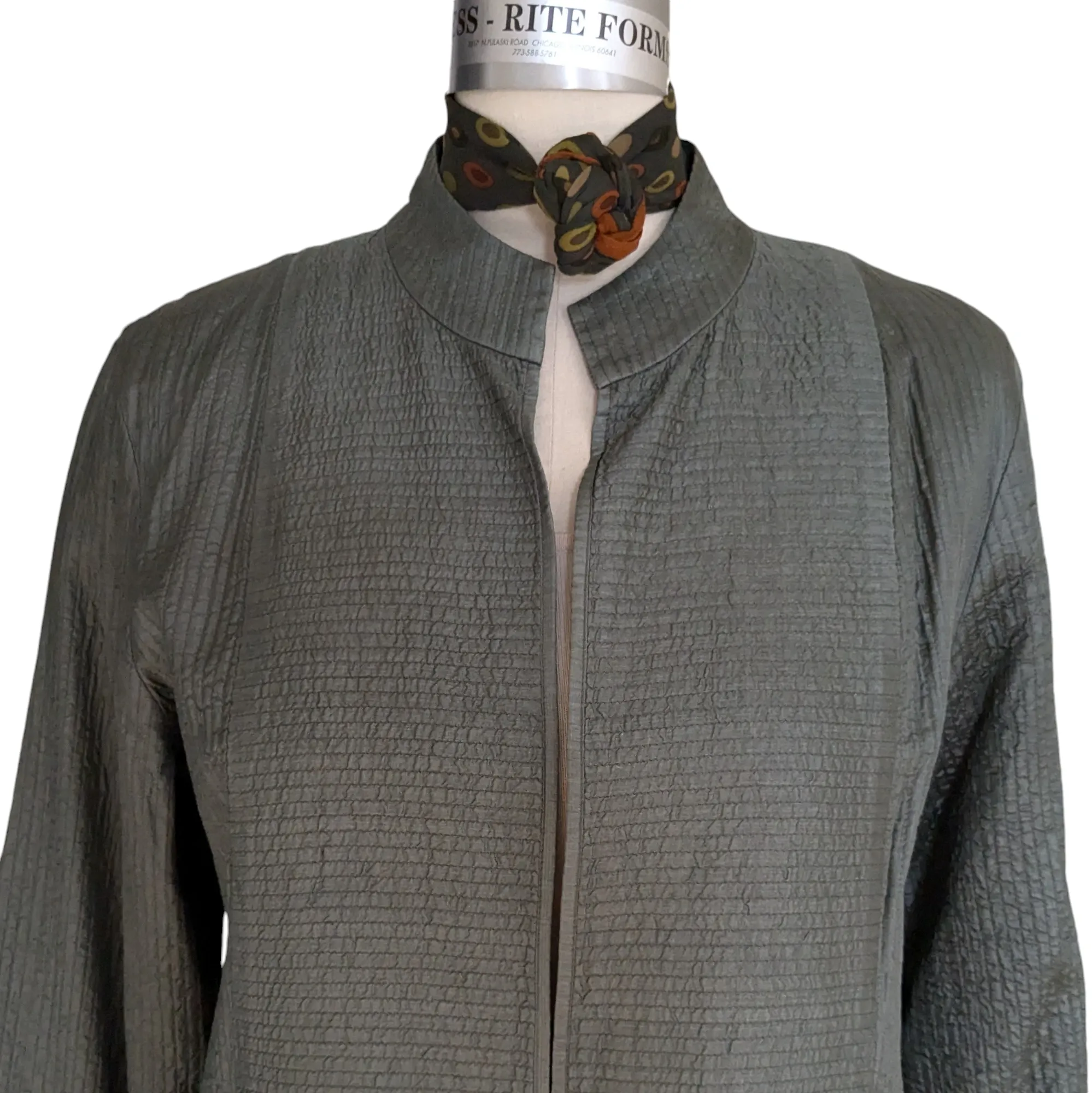 Eileen Fisher Silk Open Jacket Size Large