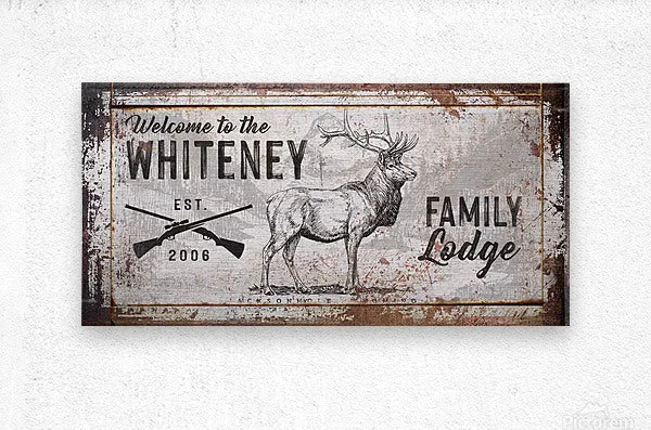 Elk Hunting Cabin Decor- Family Sign
