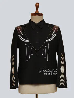 Embroidered Western Blazer