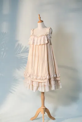 Fantastic Wind~Lazy Holidays~Kawaii Lace Lolita Nightdress Set