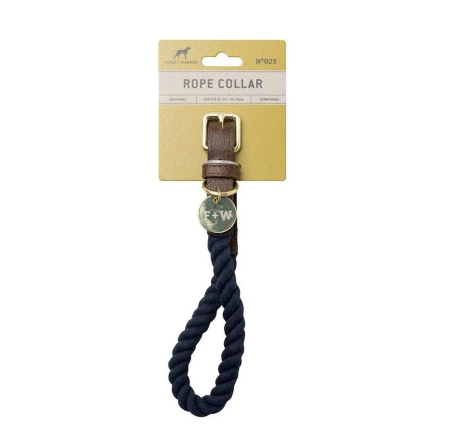 Field   Wander Dog Collar Large Navy