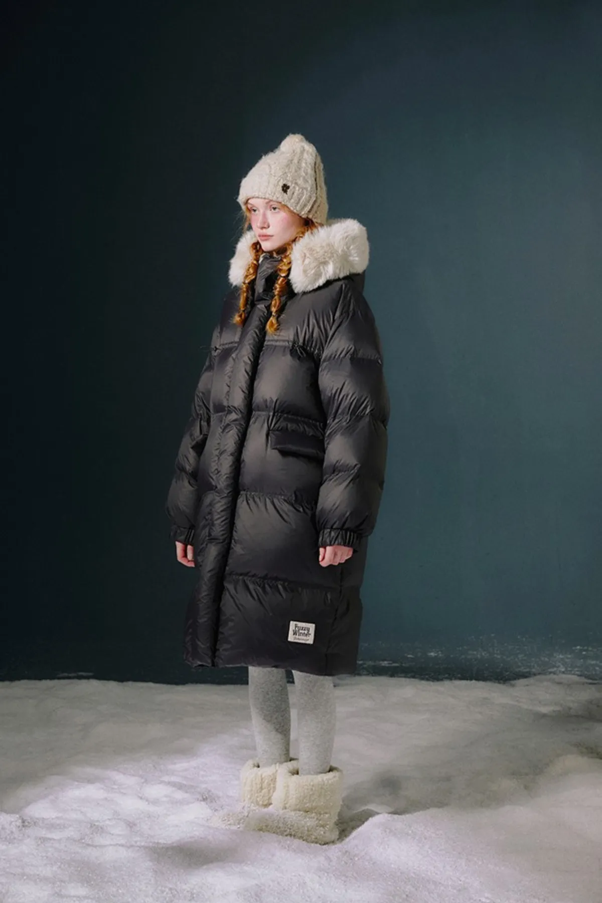Fur Hood Volume Down Coat