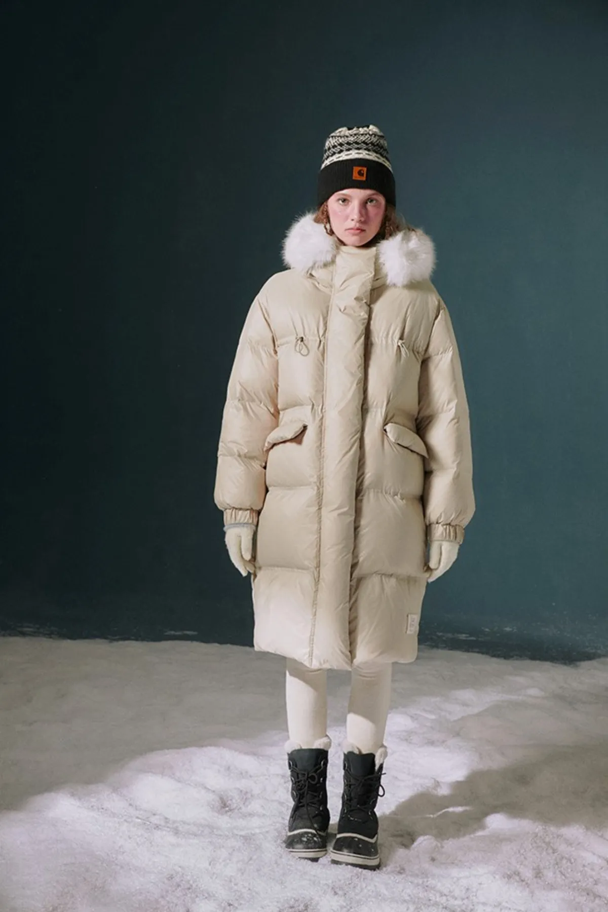 Fur Hood Volume Down Coat