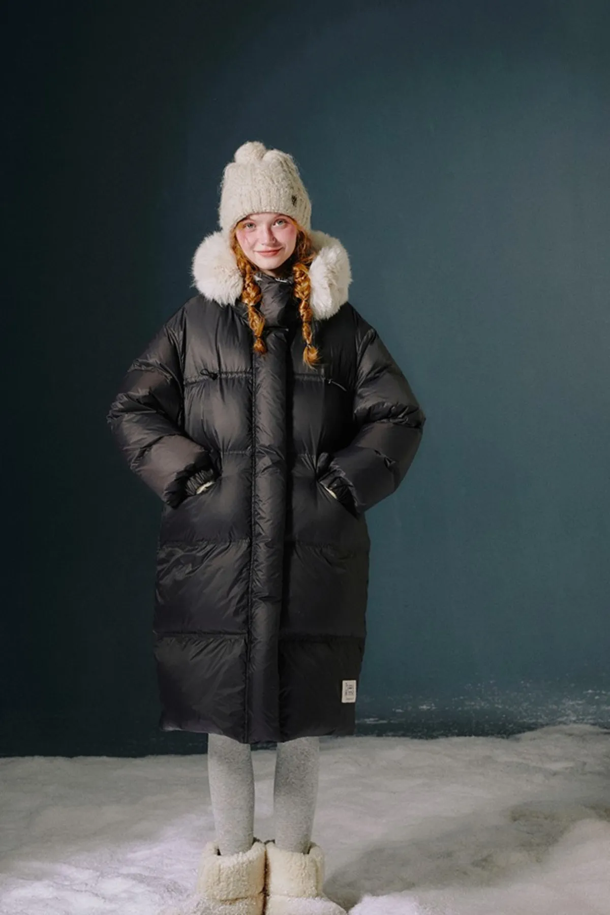 Fur Hood Volume Down Coat
