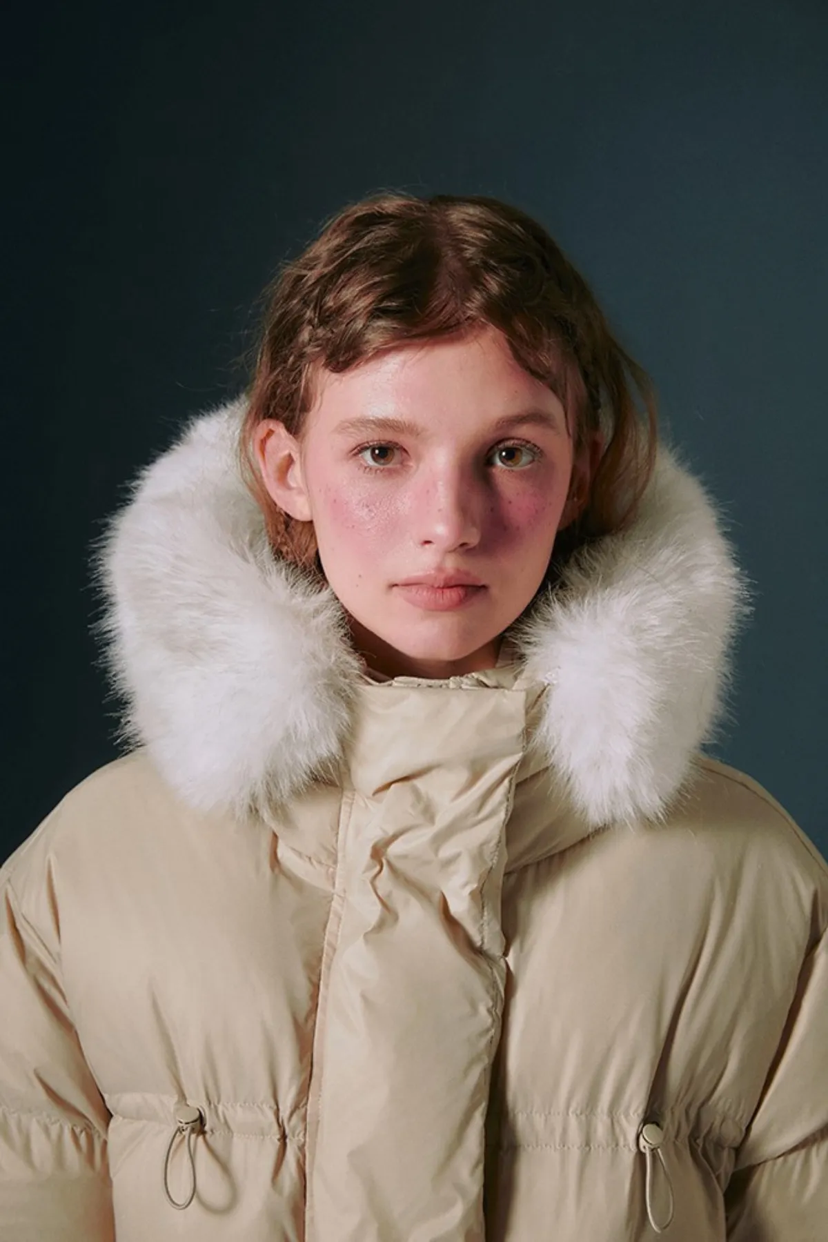 Fur Hood Volume Down Coat