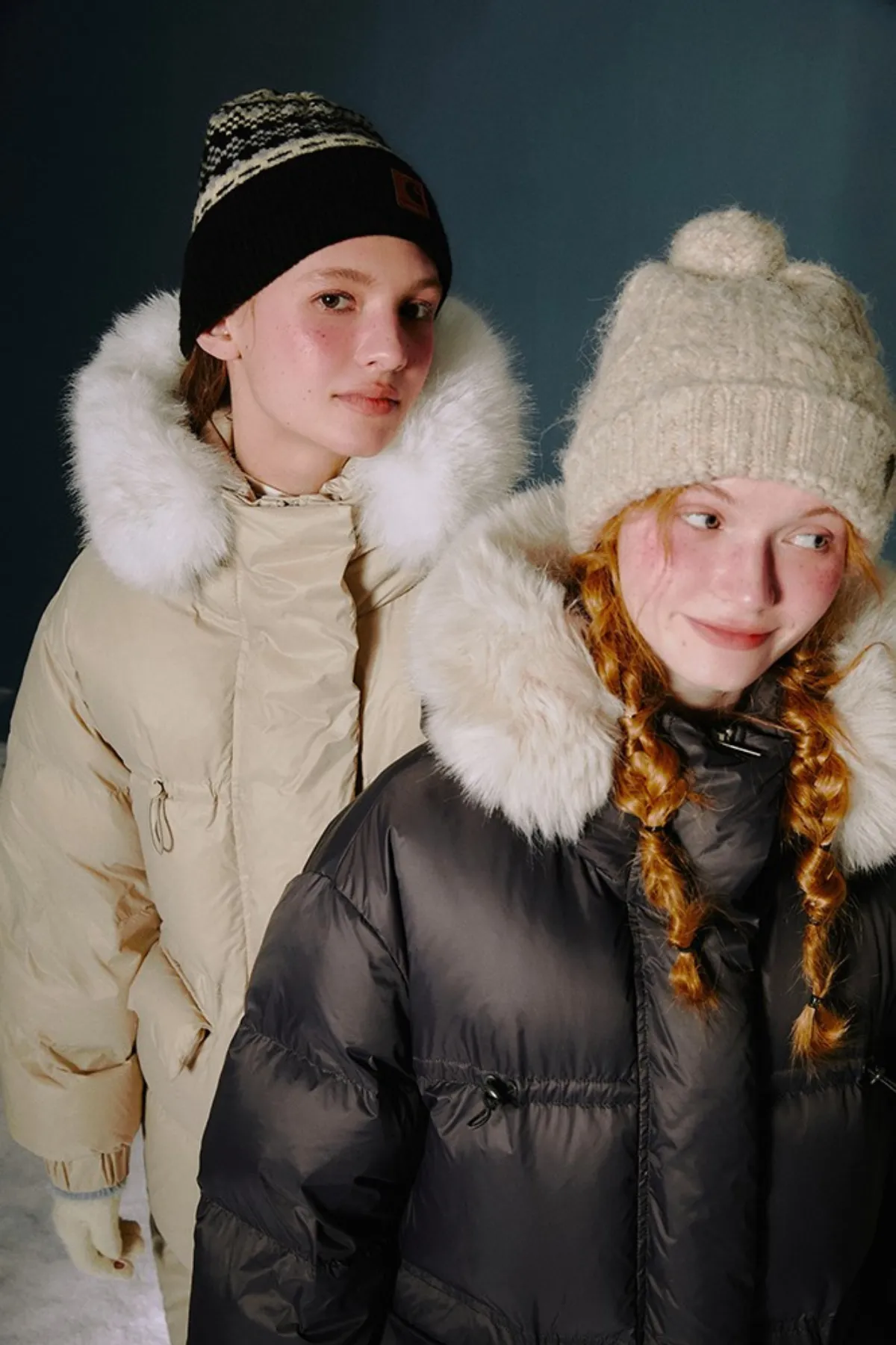 Fur Hood Volume Down Coat