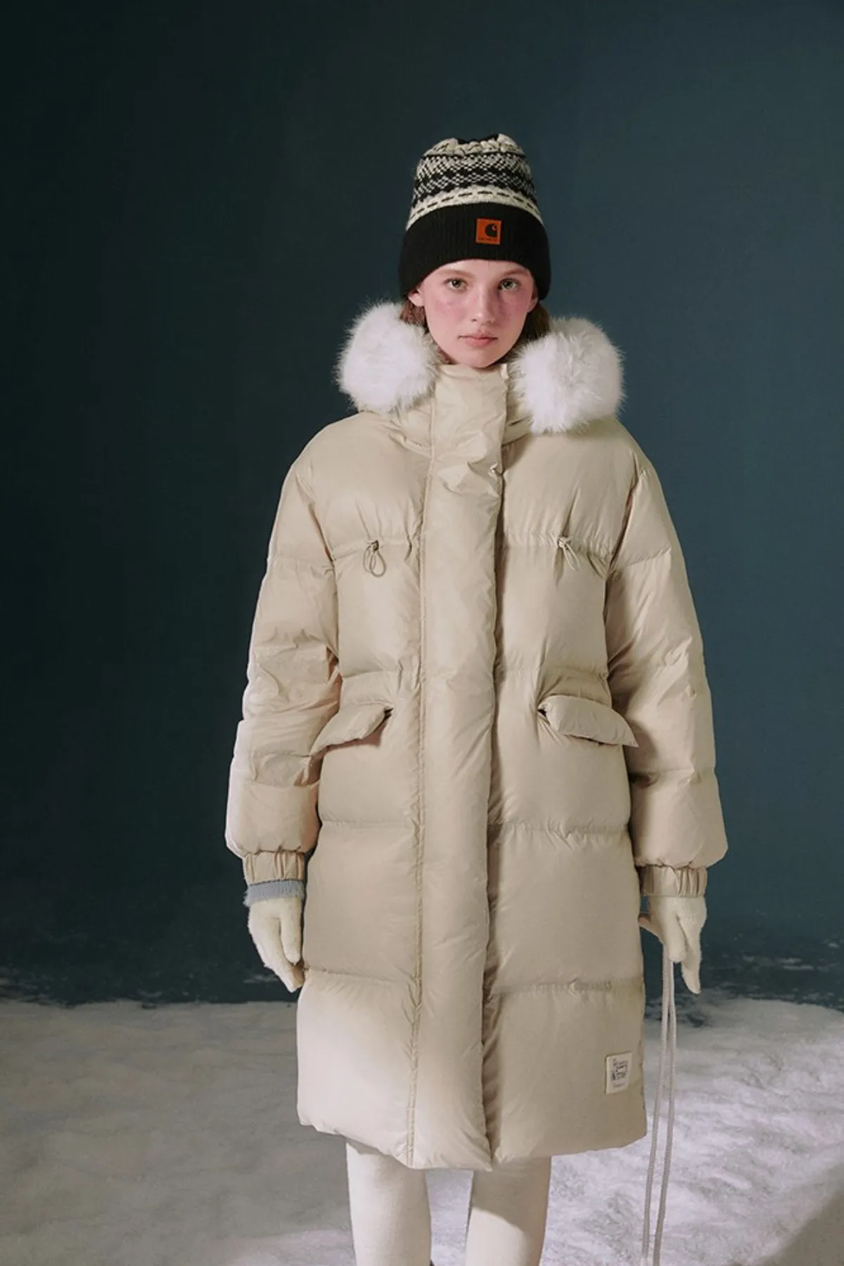Fur Hood Volume Down Coat