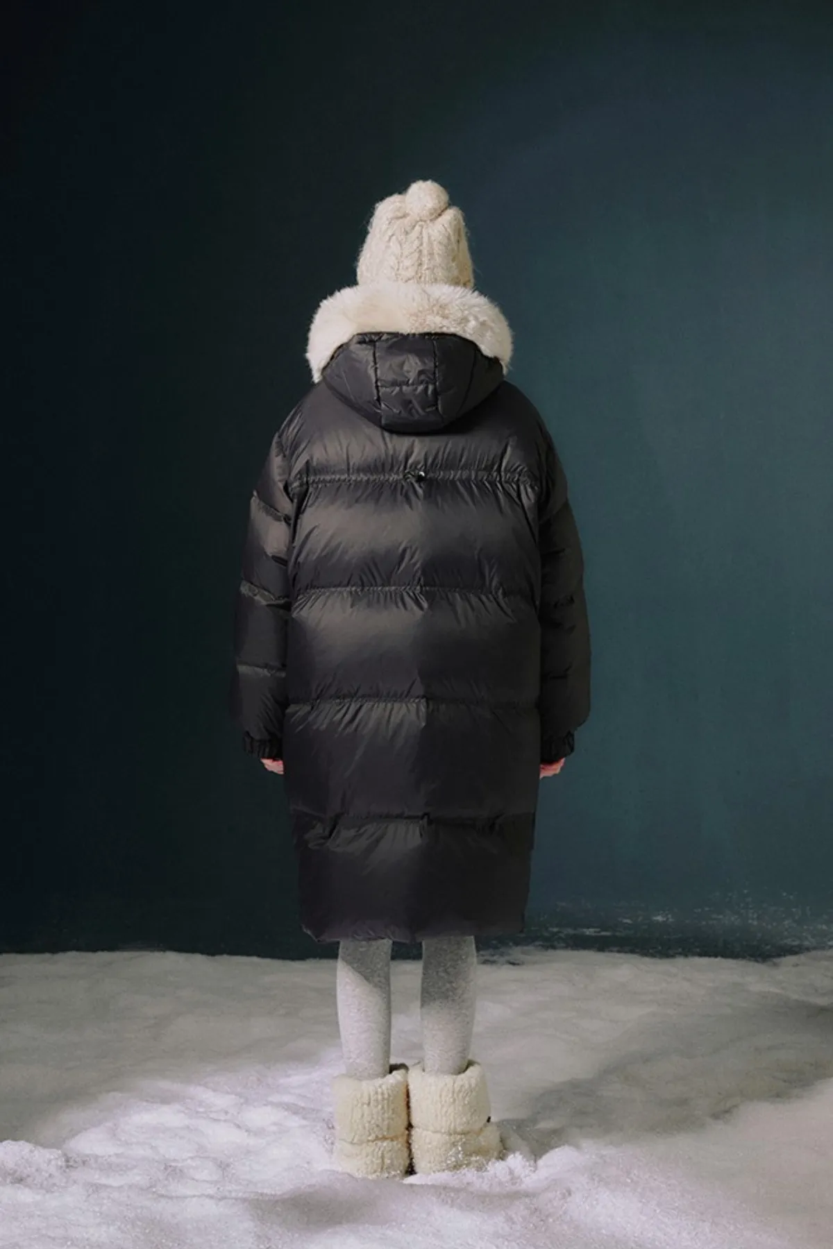 Fur Hood Volume Down Coat