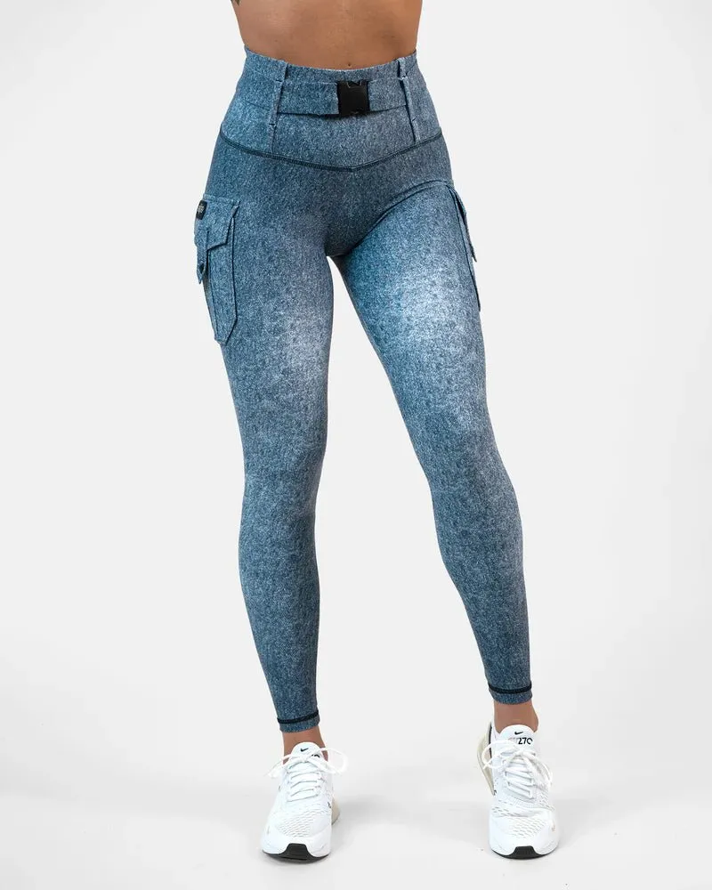 Gavelo Cargo Leggings - Denim