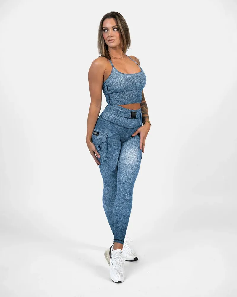 Gavelo Cargo Leggings - Denim