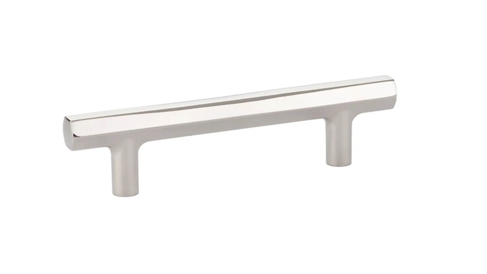 Geometric Polished Nickel "Geo" Cabinet Knobs and Drawer Pulls