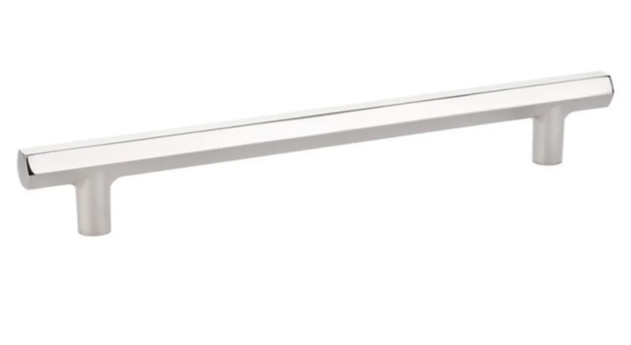 Geometric Polished Nickel "Geo" Cabinet Knobs and Drawer Pulls
