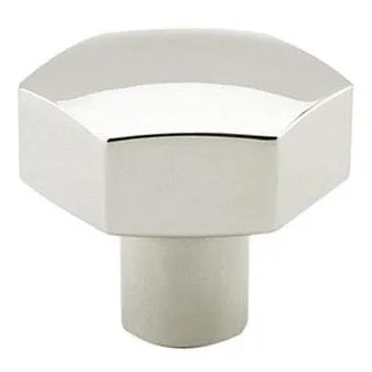 Geometric Polished Nickel "Geo" Cabinet Knobs and Drawer Pulls