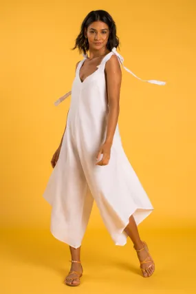 GRANADINA Linen Jumper - White