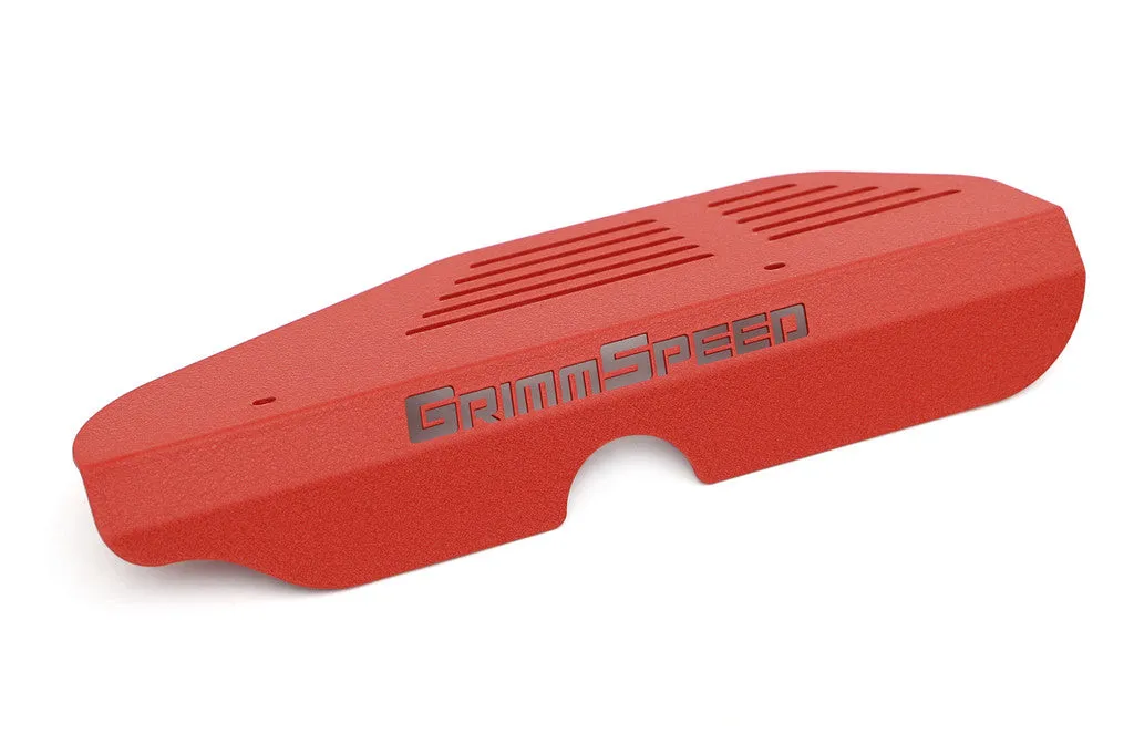Grimmspeed Alternator Cover RED - Subaru Turbo EJ Engine - 099017