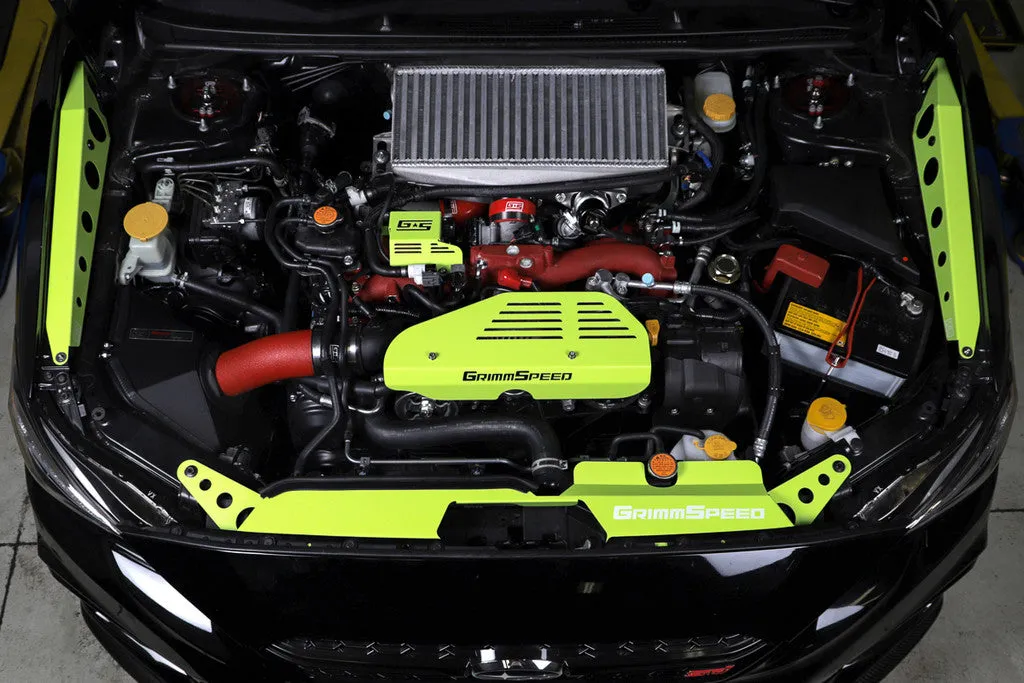 Grimmspeed Boost Control Solenoid Cover NEON GREEN - Subaru 08-21 STI - 112000.3