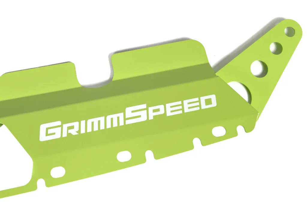 Grimmspeed Radiator Shroud NEON GREEN - Subaru 15-21 WRX/STI - 096056