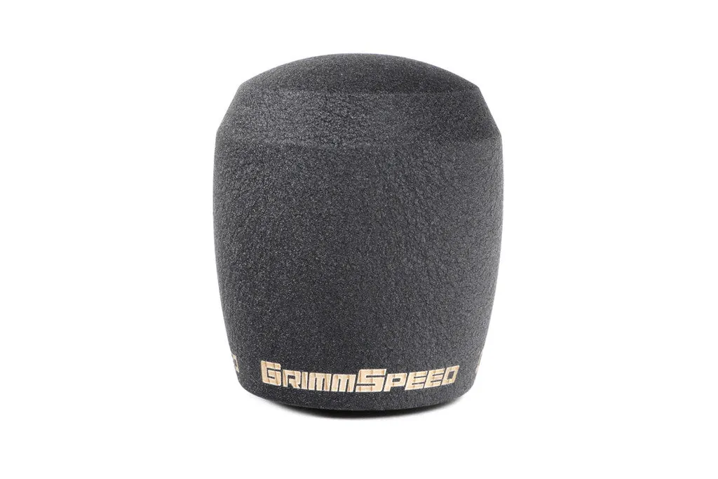 Grimmspeed Stubby Shift Knob, Stainless Steel BLACK [M12x1.25]- Manual Subaru, Focus RS - 380002