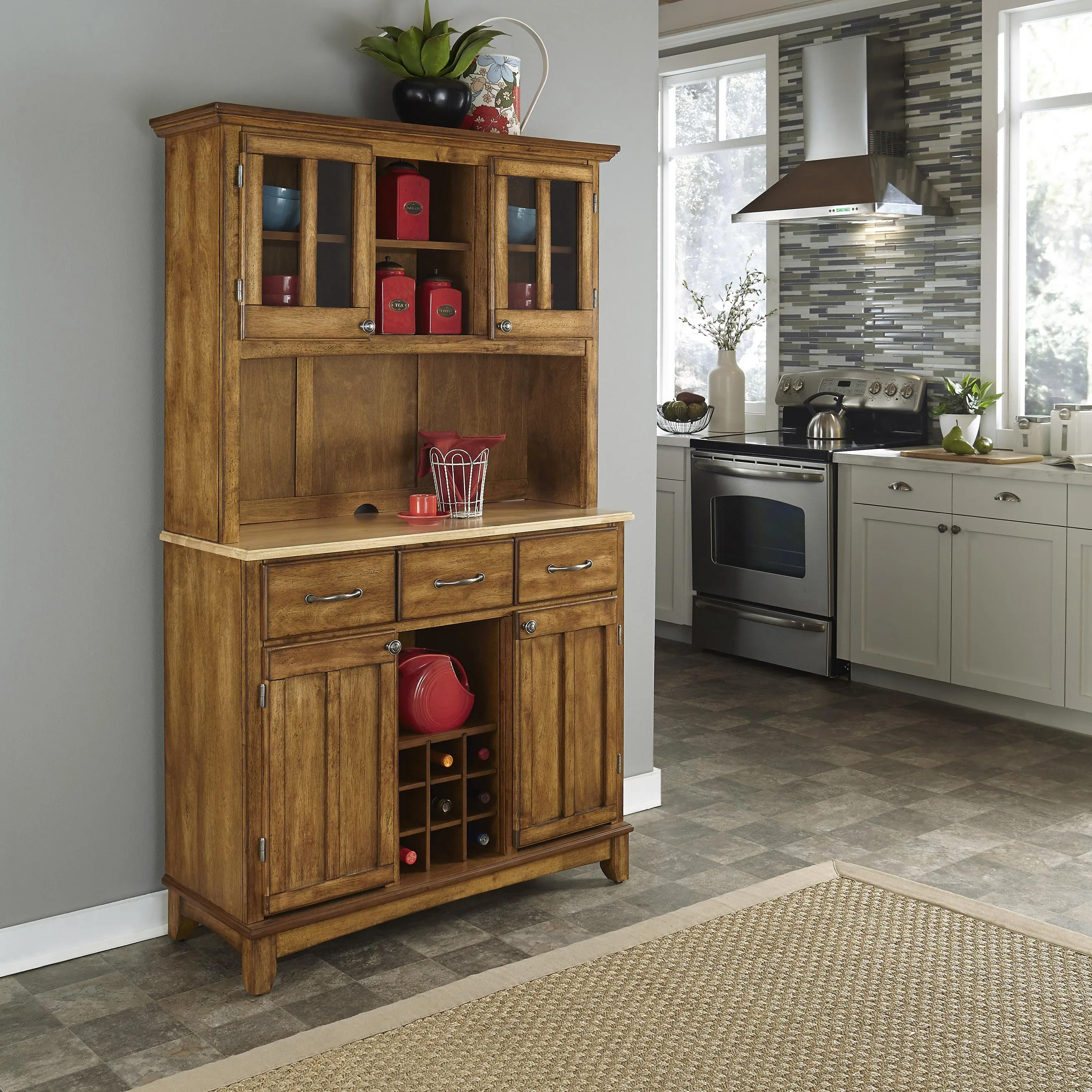 Hampton Buffet with Hutch by homestyles