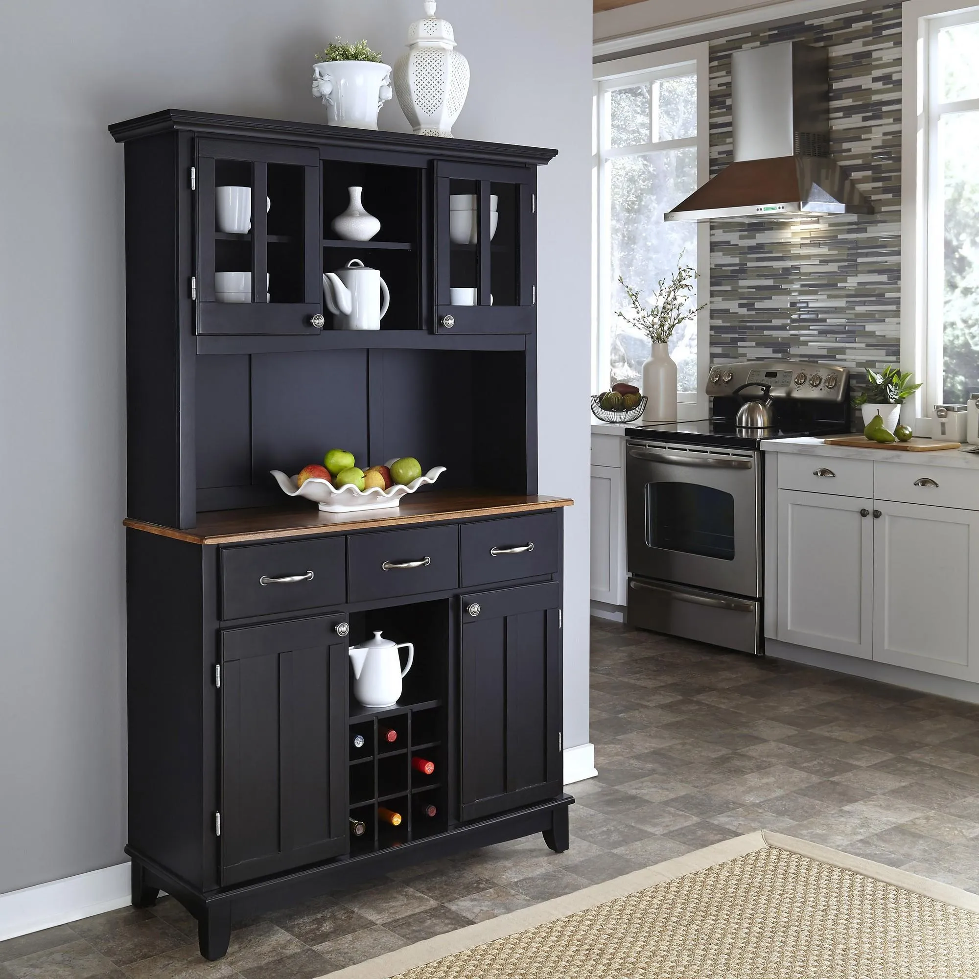 Hampton Buffet with Hutch by homestyles