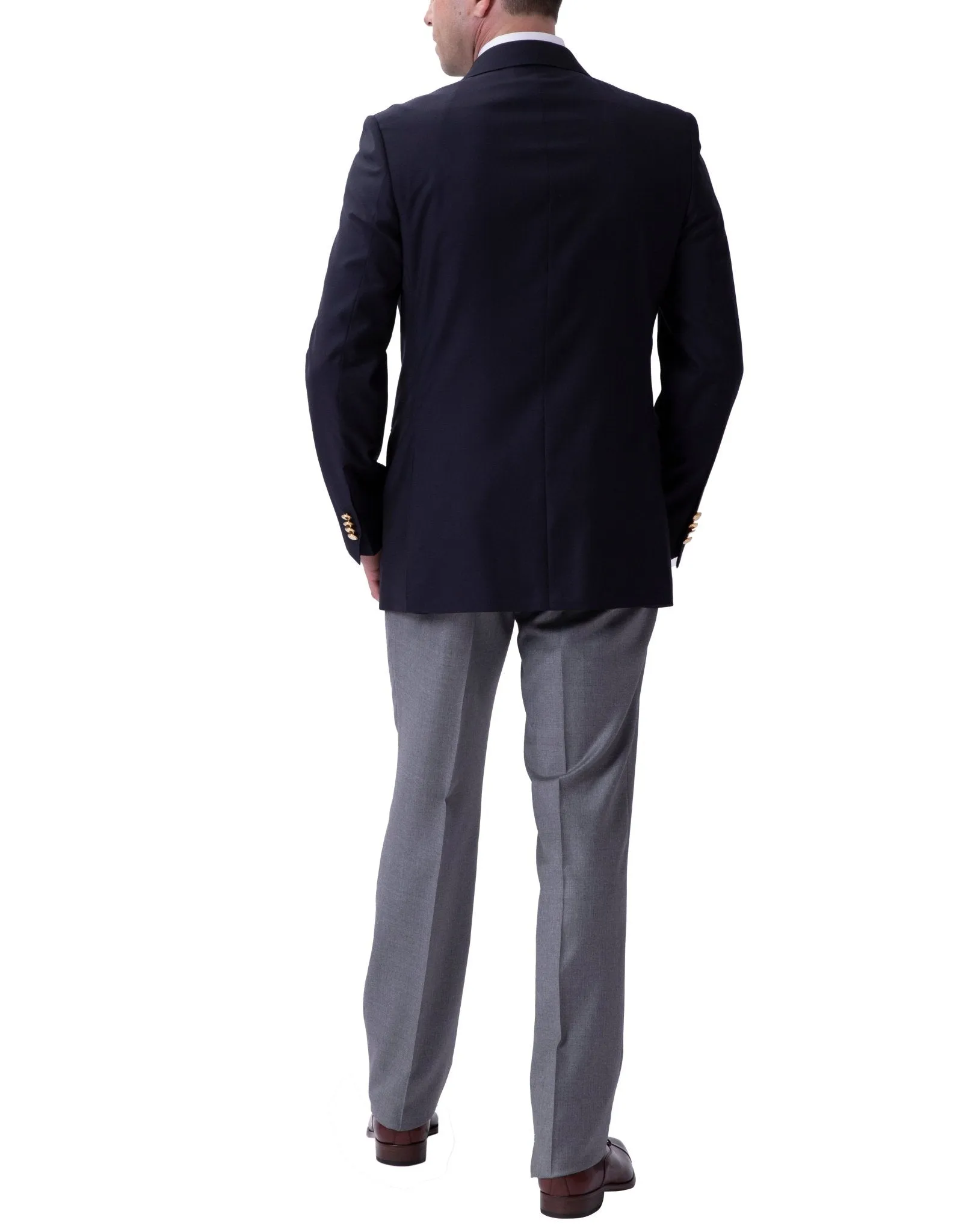 Henry Sartorial  Zegna Travel Fabric Peak Lapel Twill Blazer NAVY REG