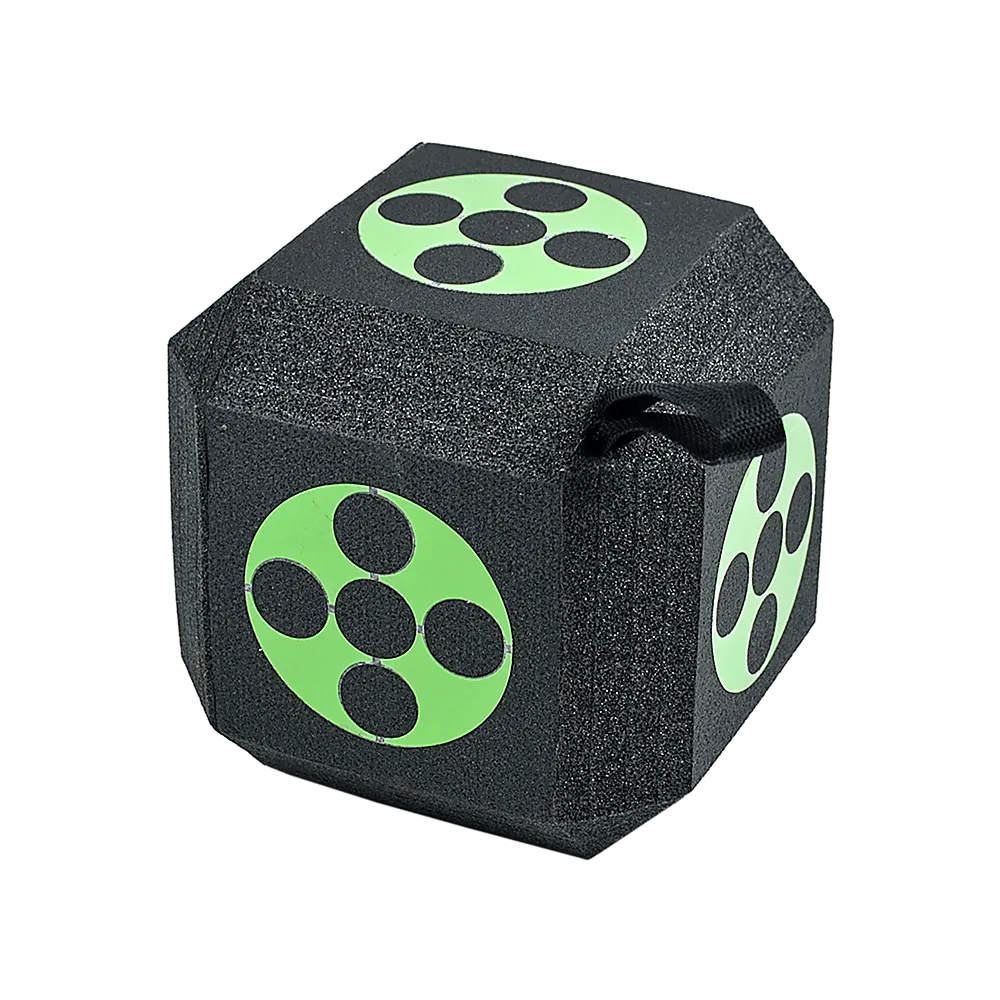 High-Density 18-Sided 23CM XPE Foam Archery Target Cube
