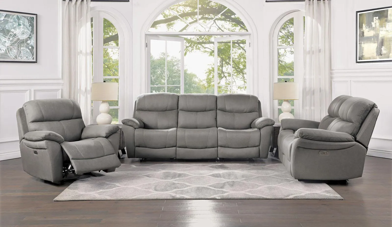 Homelegance Furniture Longvale Power Reclining Chair with Power Headrest