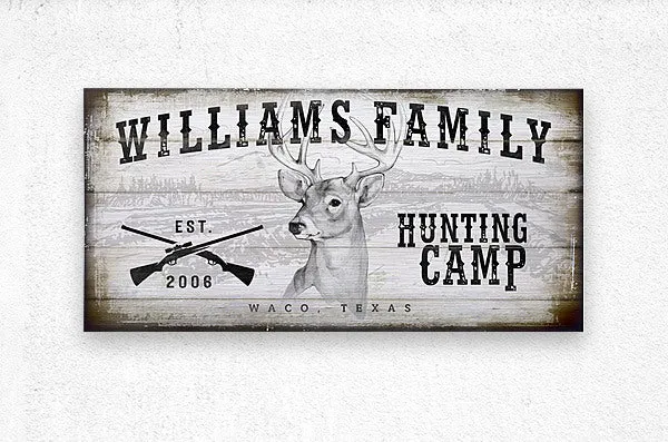 Hunting Camp Sign  or Hunting Lodge Sign Customized
