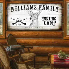 Hunting Camp Sign  or Hunting Lodge Sign Customized