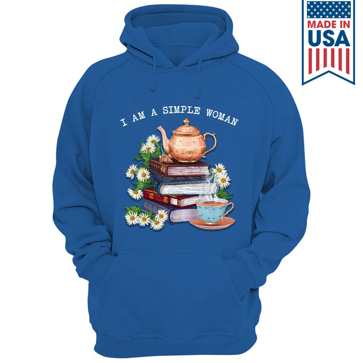 I Am A Simple Woman Tea Book Lovers Gift HDB2034