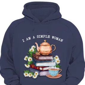 I Am A Simple Woman Tea Book Lovers Gift HDB2034