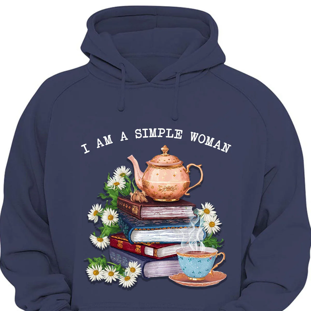 I Am A Simple Woman Tea Book Lovers Gift HDB2034