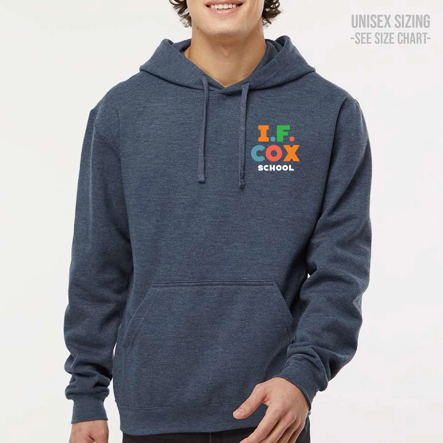 I.F. Cox School LC Logo ADULT Pullover Hoodie (IFCT005-3320)