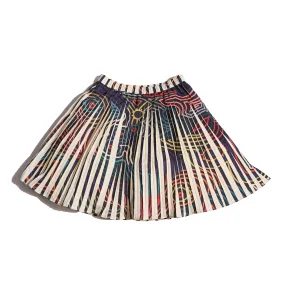 IVY PRINT PLEATED SKIRT