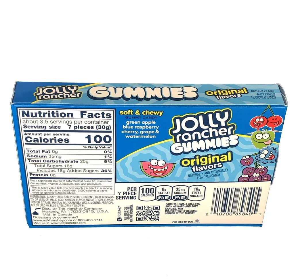 Jolly Rancher Gummies "Original Flavors" 3.5 oz. Box
