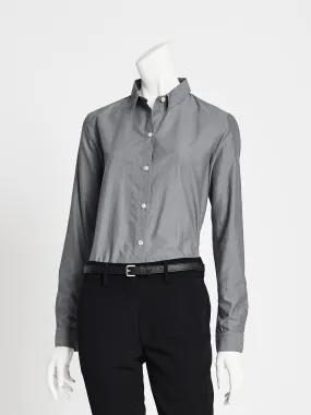 Ladies' Boyfriend Blouse - Grey Chambray