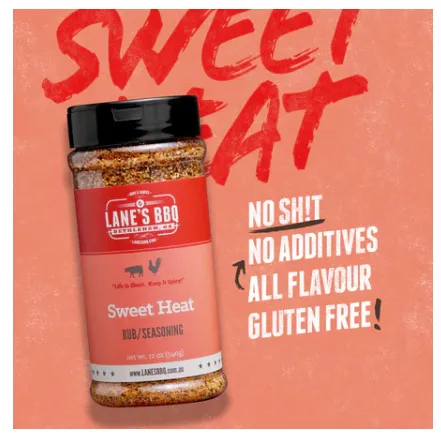 Lanes BBQ Pitmaster Seasoning - Sweet Heat - 340 Gm