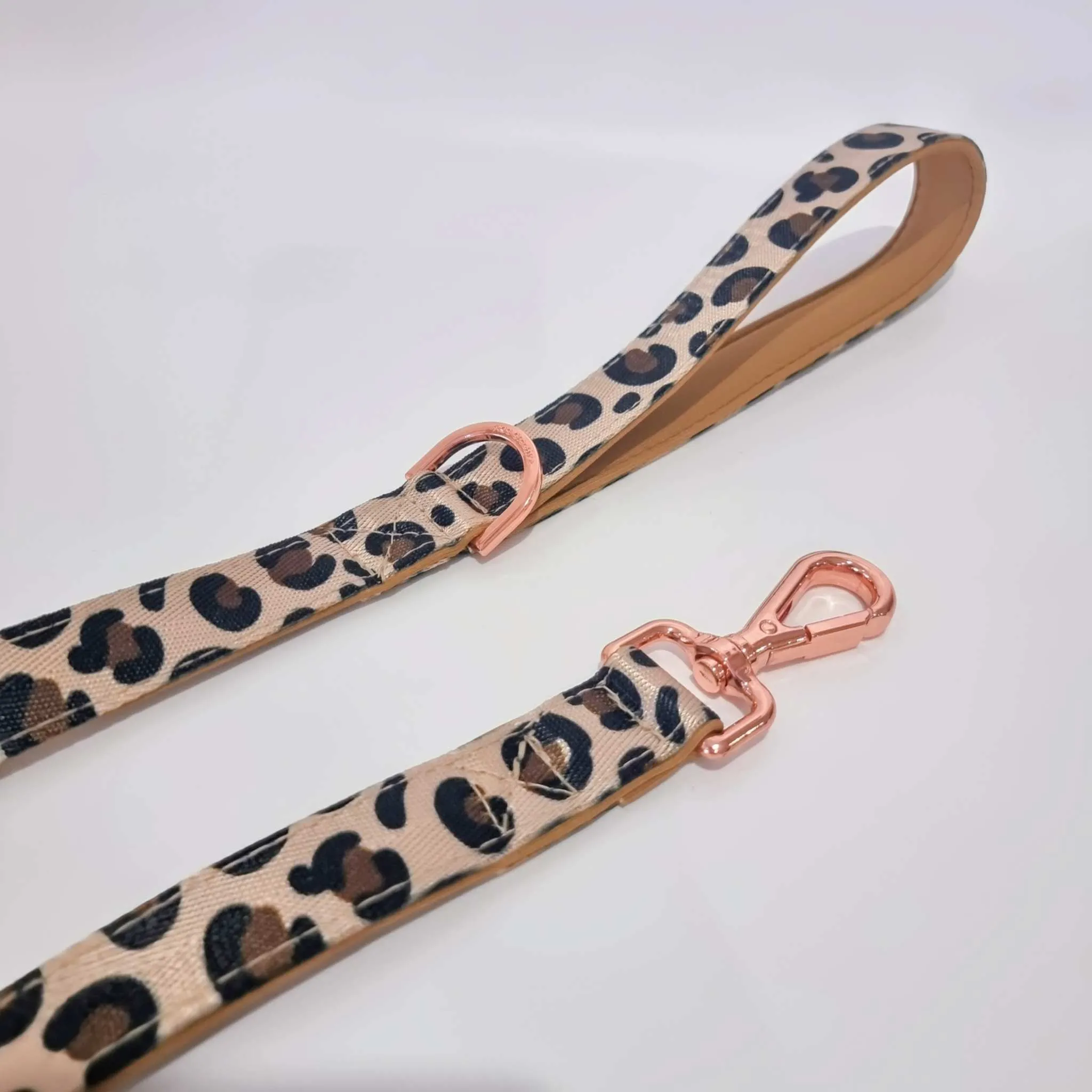 Leopard Dog Leash - Neoprene Padded