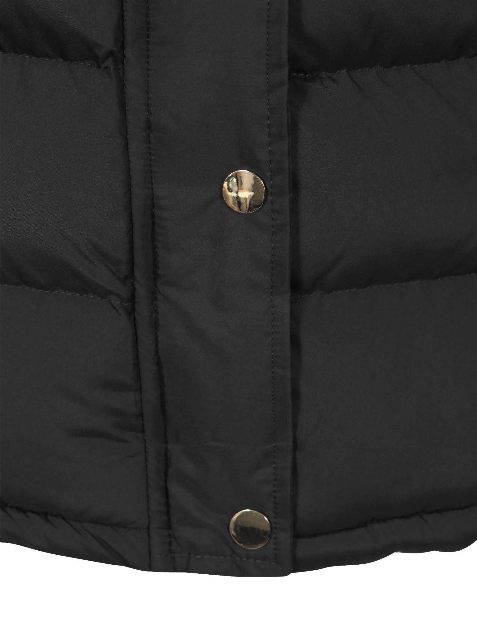 Liberty Fur Trim Hood Padded Gilet In Black - Tokyo Laundry