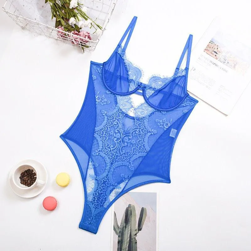 Lingerie Lace Lace Mesh Sling Bodysuit