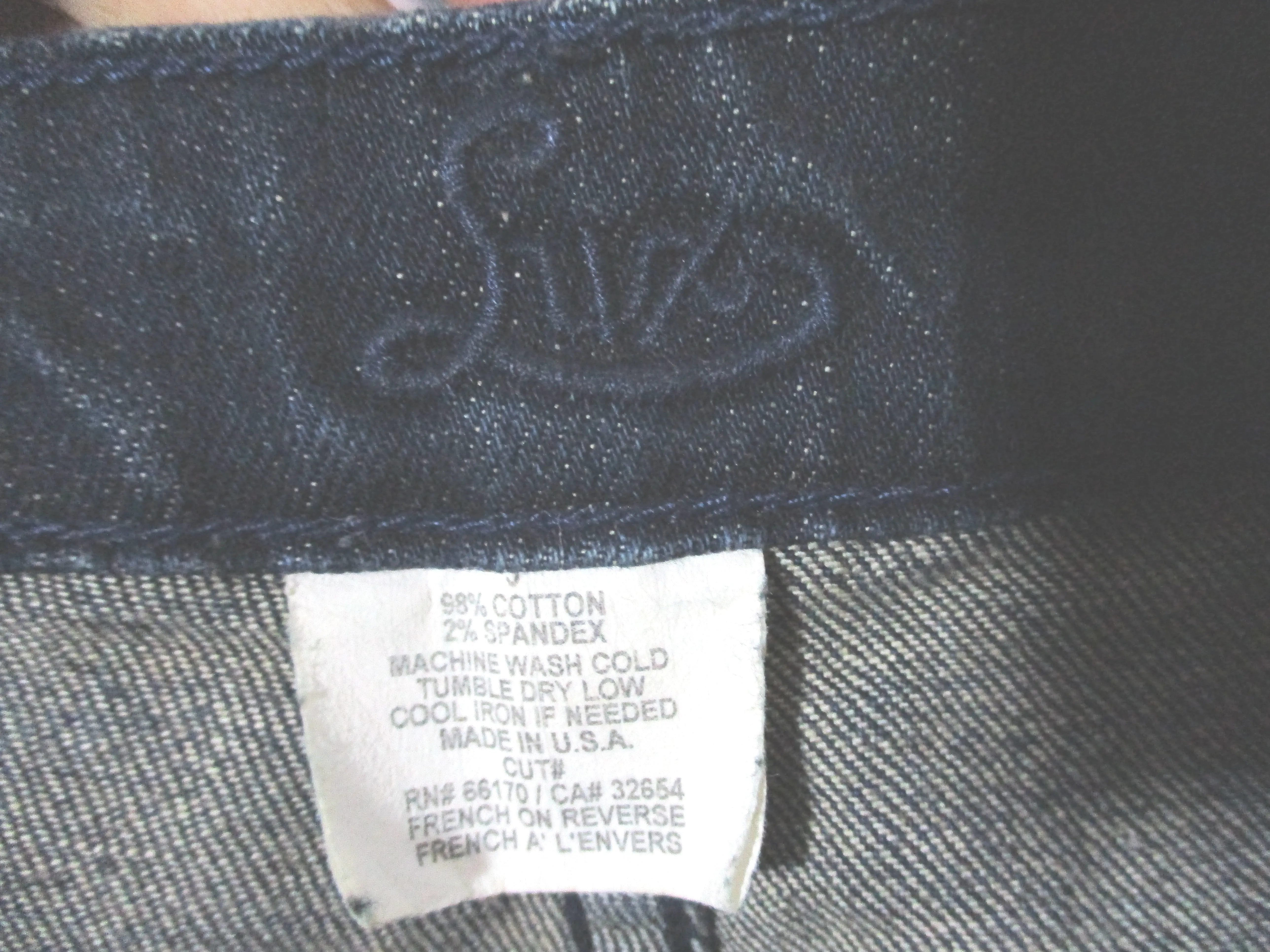 LUX Denim Jean Micro Mini SKIRT BLUE 3 Made in USA Womens