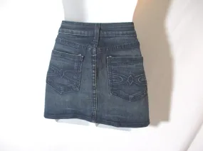 LUX Denim Jean Micro Mini SKIRT BLUE 3 Made in USA Womens