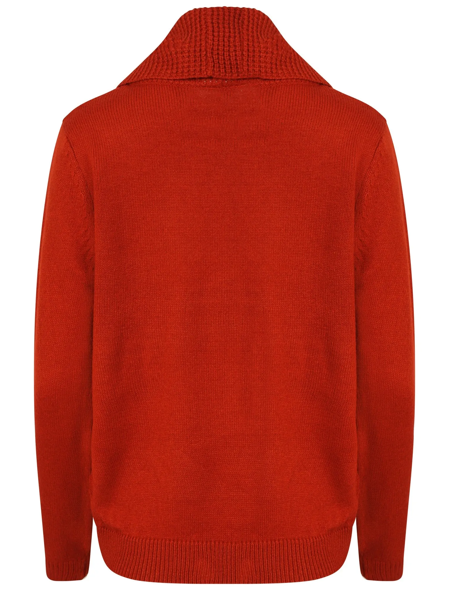 Matisse Cowl Neck Knitted Jumper in Terracotta - Amara Reya