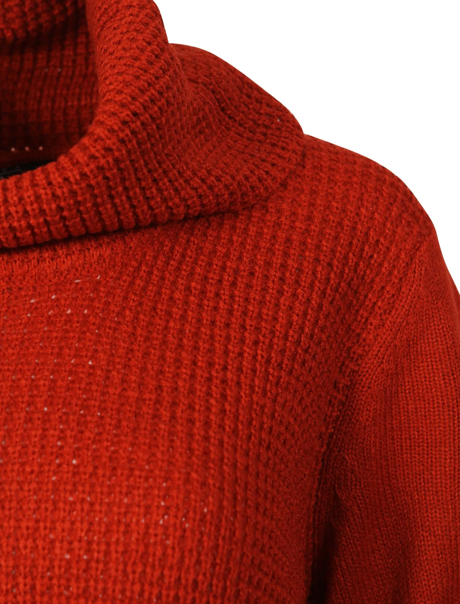 Matisse Cowl Neck Knitted Jumper in Terracotta - Amara Reya