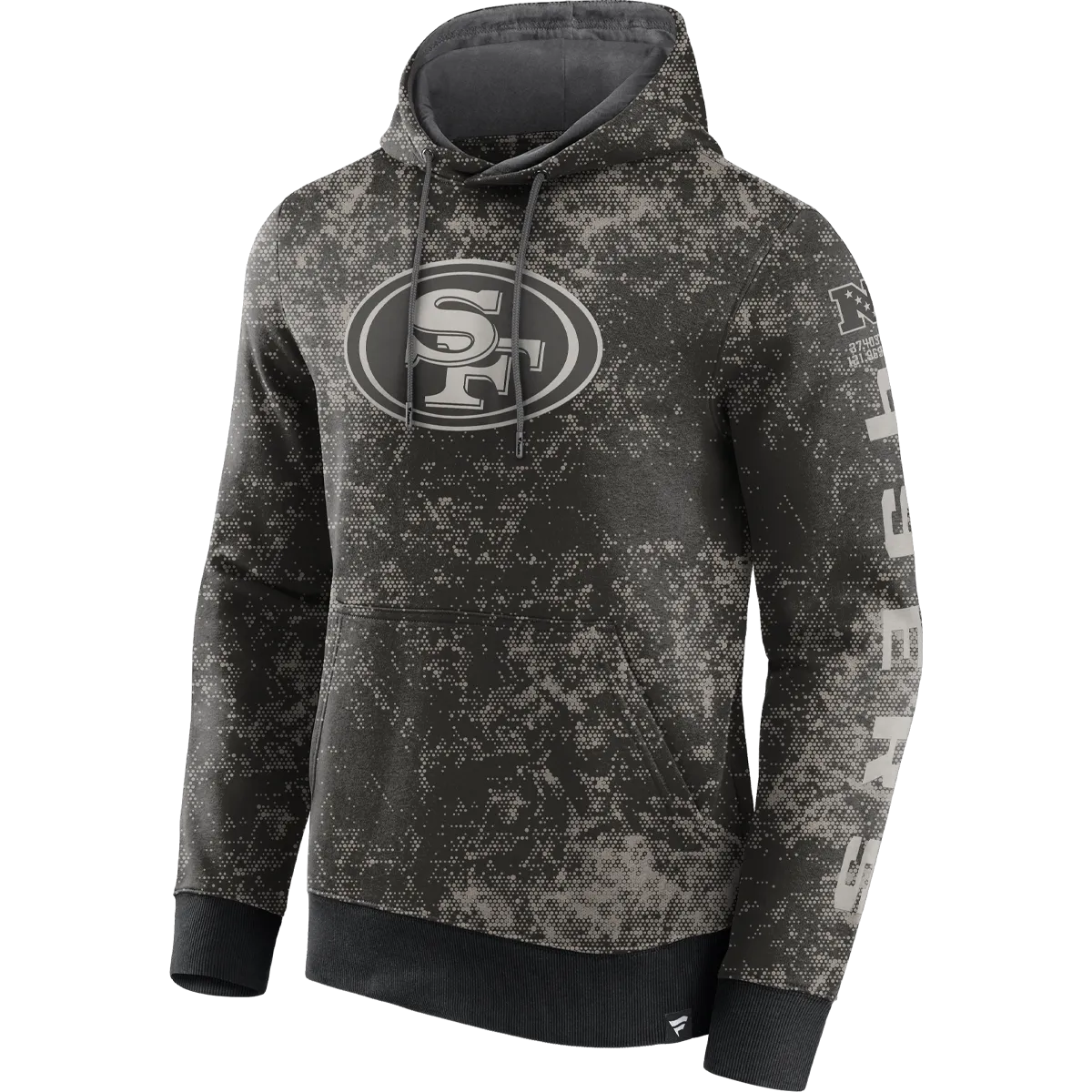 Men's 49ers Blackout Tonal Pull Over Hoodie