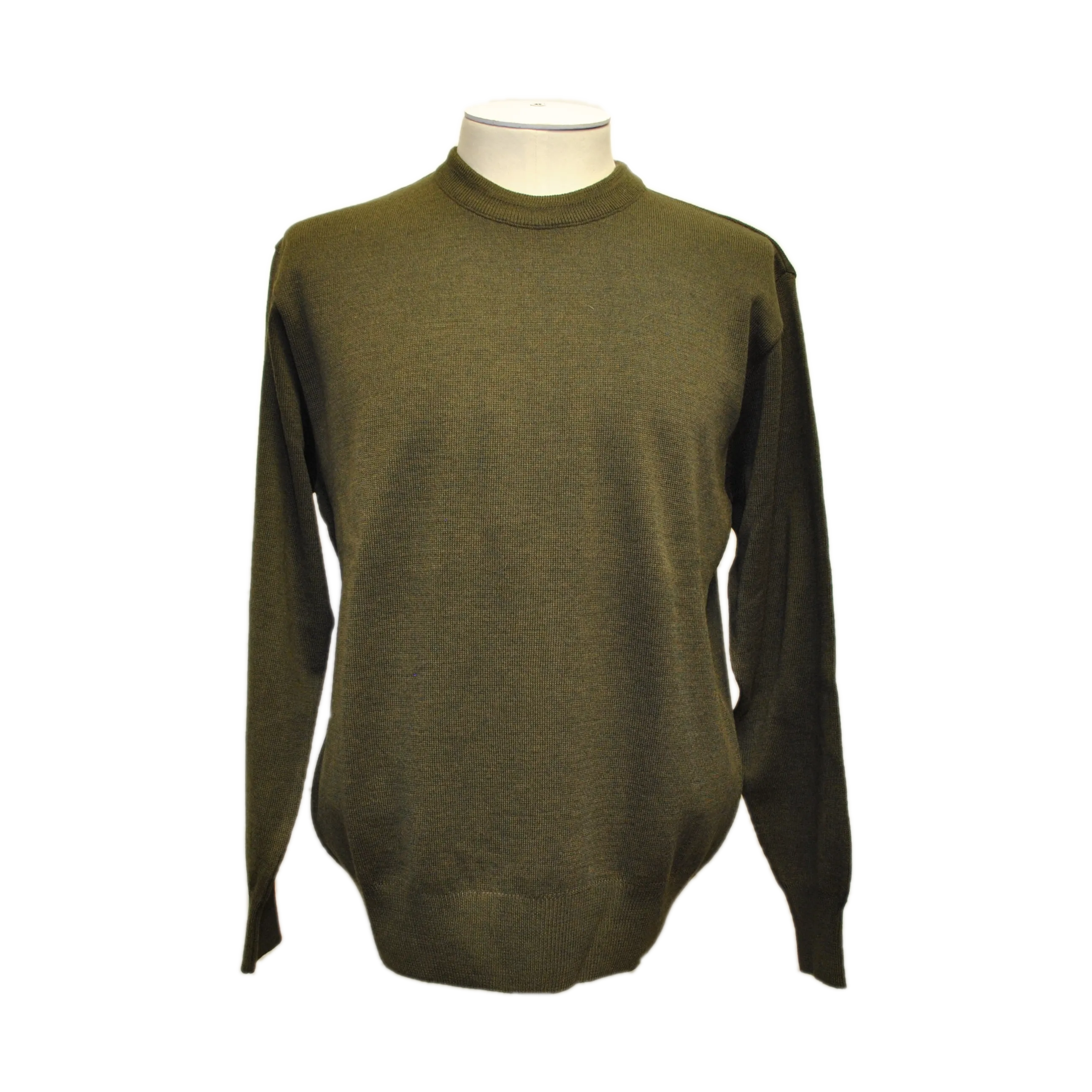 Merino Blend Crew Neck Pullover