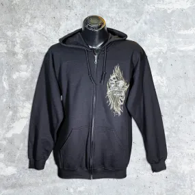 Milwaukee Harley Davidson- Long Wing Zip Up Hoodie