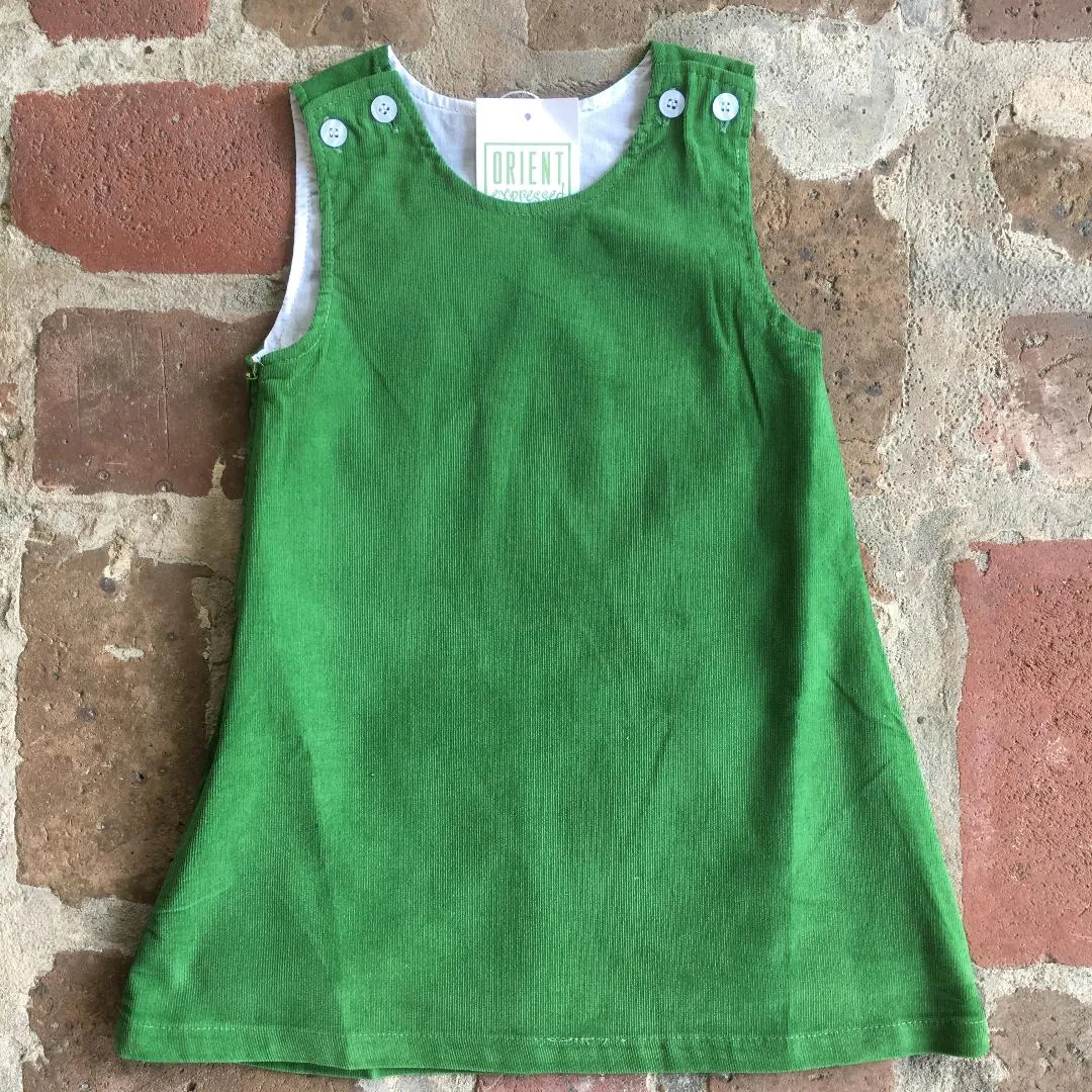 MONOGRAM CORDUROY JUMPER GREEN