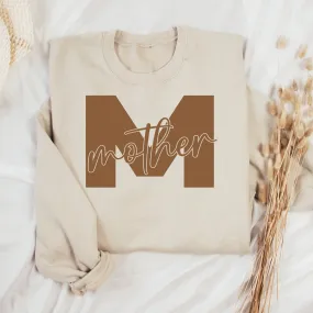 Motherhood Pullover/ Large Letter Sweatshirt - Mother