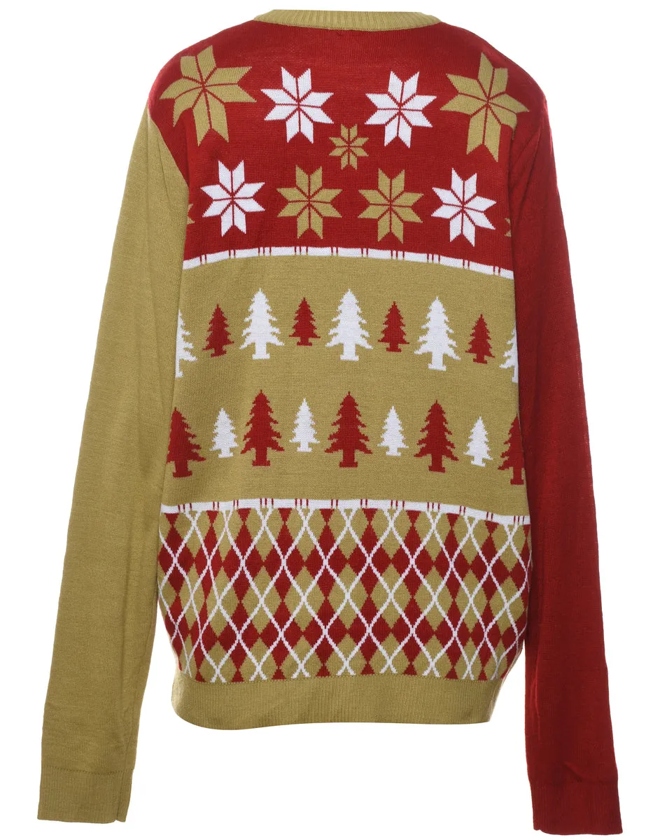 Multi-colour Nordic Jumper - L